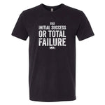 VET Tv MOS Initial Success or Total Failure Next Level Unisex Black Military Style T-Shirt